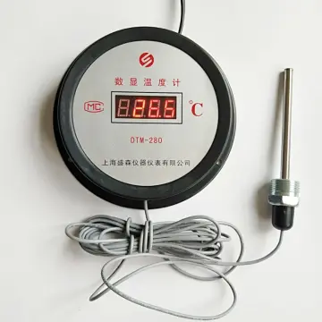 1 pcs High Temperature Industrial Boiler Electronic Digital Thermometer  Water Temperature Meter With Probe Thermometer