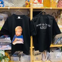 ?พร้อมส่ง เสื้อ ADLV BABY FACE STUDY BOY SHORT SLEEVE T-SHIRT R BLACK?