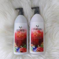 แชมพู-ครีมนวดผม4YL Organic สูตรสีแดง ROSE ขนาด400มล.  เหมาะสำหรับคนที่ชอบทำสีผม ***ขายดีมาก ม๊ากกกก****