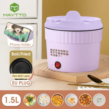 Multifunction Electric Cooking Machine Single / Double Layer Hot Pot  Electric Rice Cooker Non-Stick Pan Pots EU/US Plug 220V 300-600W