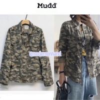 แจ็คเก็ตทหาร เสื้อทหาร ลายพราง camo flag แบรนด์ ✨MUDD✨  (JK507)