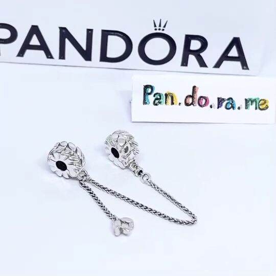 [พร้อมส่ง สินค้าแท้ 💯] Pandora Wheat Grains Safety Chain Clip Charm