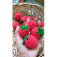 สตอว์เบอรีถัก งานถักโครเชต์ Stawberry crochet