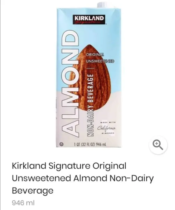 KIRKLAND SIGNATURE ORIGINAL UNSWEETENED ALMOND NONDAIRY BEVERAGE (946