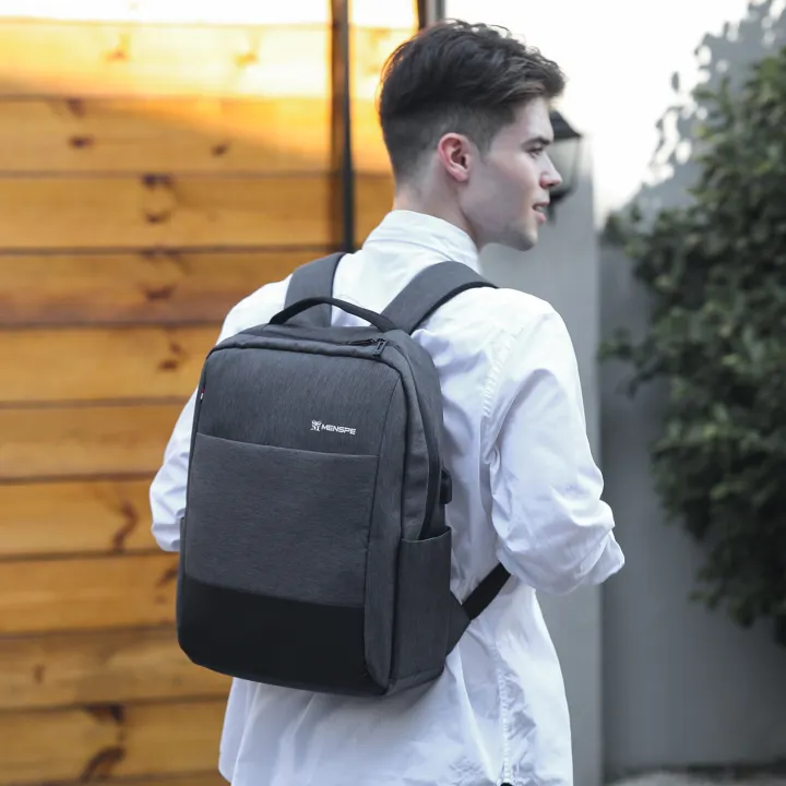 MENSPE Men Backpack Laptop Backpack Business Travel Bag Waterproof ...