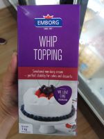 ecook เอ็มบอก วิป ทอปปิ้ง​ หลากหลาย​ 555​ emborg whip topping 1ลิตร