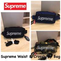 ?ซื้อ1แถม1 จำนวนจำกัด? กระเป๋าคาดเอว คาดอกสุพรีม วัสดุกันน้ำ Supre Waist &amp; Crossbody Bag