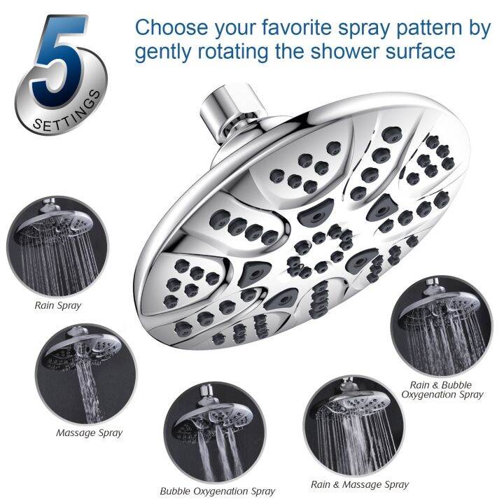 Air Injection Supercharged Shower Head Top Spray Large Shower Head