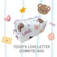 Wyllabrand กระเป๋าเครื่องสำอาง Teddys love letter cosmetic bag