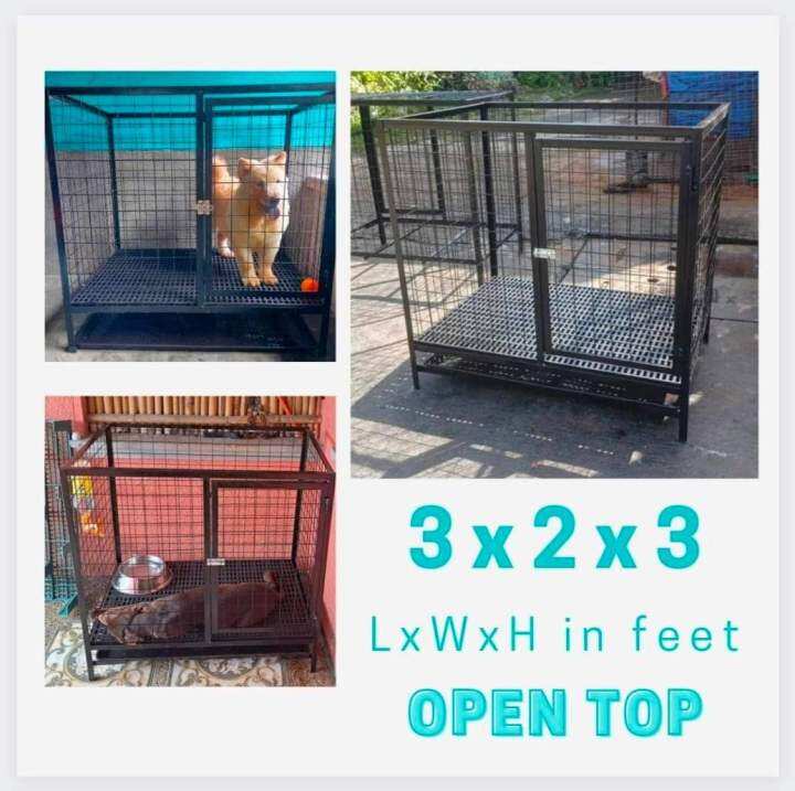 Dog Cage 3x2x3 open top Lazada PH