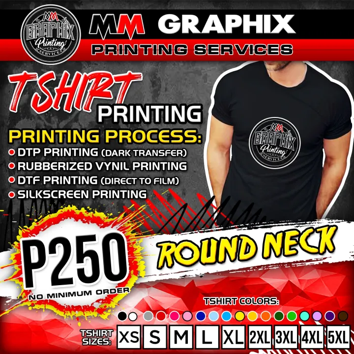 TSHIRT PRINTING MM Graphix Lazada PH