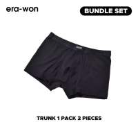 era-won กางเกงในไข่สะอาด Zinc Plus Anti-bacteria Underwear trunk สี Black