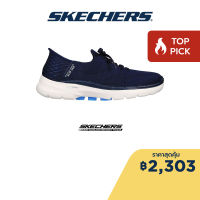 Skechers สเก็ตเชอร์ส รองเท้าผู้หญิง Women Slip-Ins GOwalk 6 Shoes - 124568-NVBL Air-Cooled Memory Foam