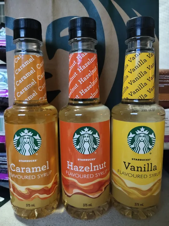 STARBUCKS FLAVOURED SYRUP 375ML(caramel,hazelnut,vanilla) Lazada PH