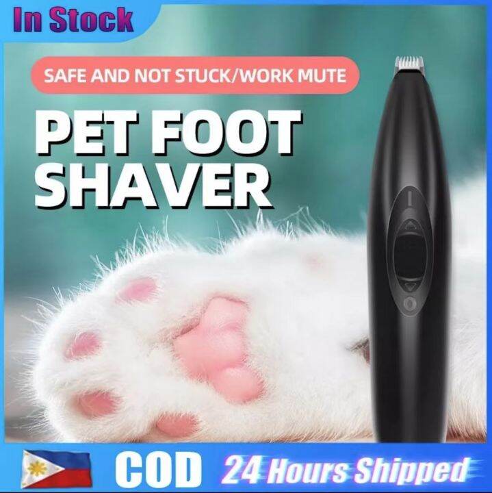 Pet Foot Hair Trimmer Electric Pet shaver Pet foot Hair push Dog/Cat ...