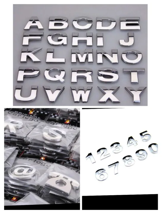 Emblem Mobil huruf dan angka mobil satuan | Lazada Indonesia