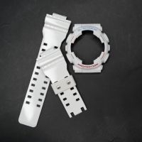 กรอบสาย G-Shock ของแท้ ตรงรุ่น Model GA-110 สีขาวเงา ฟอนด์แดงฟ้า