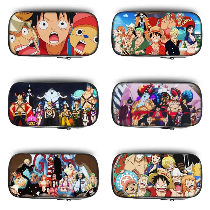 One Piece Pencil Case King of the Sea Luffy Cartoon Stationery Box Boys and Girls Large Capacity