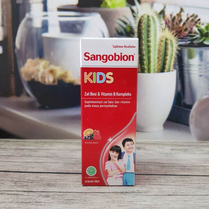 Sangobion Kids 100ml - Suplemen Zat Besi Dan Multivitamin + B Kompleks ...