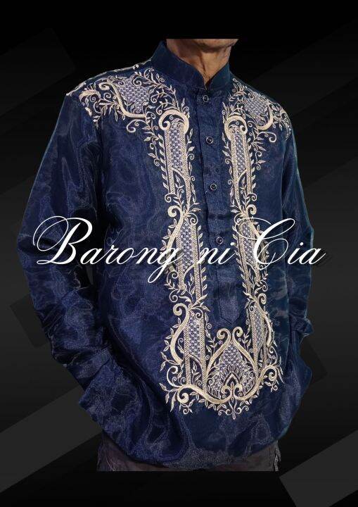 COLORED MODERN BARONG TAGALOG (WITH FRONT & BACK EMBROIDERY) Lazada PH