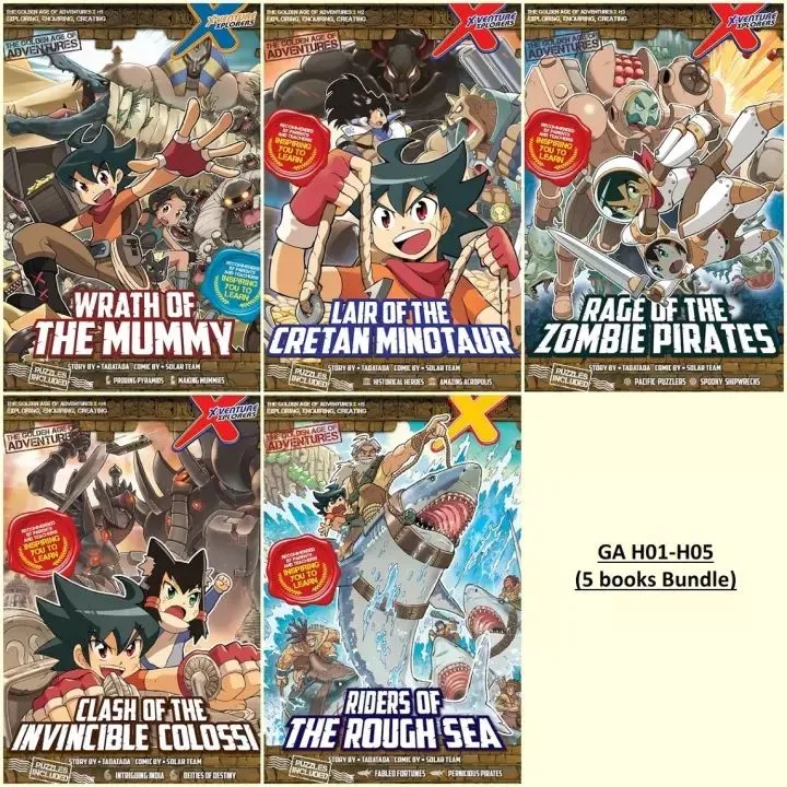 X Venture The Golden Age Of Adventures Ga 01 05 5 Books Bundle English Children Books Comic Book Lazada Singapore