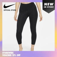 Nike Womens Yoga Dri-FIT High-Rise 7/8 Leggings - Black ไนกี้ เลกกิ้งผู้หญิงเอวสูงยาว 7/8 ส่วน Yoga Dri-FIT - สีดำ