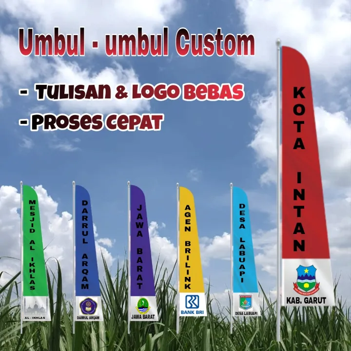 Umbul Umbul Custom Logo Dan Tulisan Lazada Indonesia