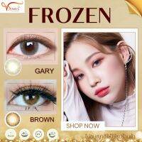 ✅ คอนแทคเลนส์ Frozen Brown / Gray - Beautylens เกรดระดับห้างแว่นค่าอมน้ำแท้ 55% มีค่าสายตา