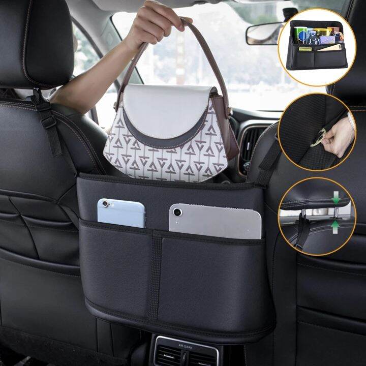 Car Seat Storage And Handbag Holding Net Car Net Pocket Handbag Holder