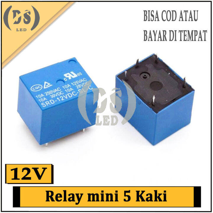 Relay 5 Kaki 12 Volt 10A / Rilay mini 5Kaki 12Volt Lazada Indonesia