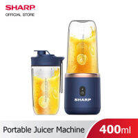 SHARP YouPin Official Store ไร้สาย USB เครื่องคั้นน้ำผลไม้ 400Ml เครื่องปั่นแบบพกพา74V 4400MAh เครื่องผสมใบมีดคู่40S น้ำไฟฟ้า Citrus กด