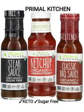 (6 Pack) Primal Kitchen Classic Unsweetened BBQ Sauce, 8.5 oz