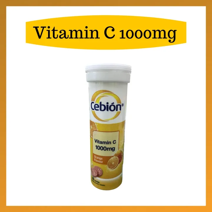Cebion Vitamin C 1000mg 10 Effervescent Tablets Lazada