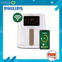 [ของแท้?รับประกันศูนย์ 2 ปี] Philips AirFryer Wifi Connected หม้อทอดไร้น้ำมัน รุ่น HD9255/30 สีขาว ขนาด 4.1 ลิตร HD9255