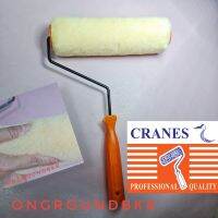 ลูกกลิ้งทาสี  10" Crane สีเหลือง ขนหนานุ่ม ทนทาน