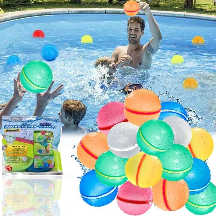 Creative Silicone Water Polo Reusable Summer Outdoor Beach Toys Pool ...