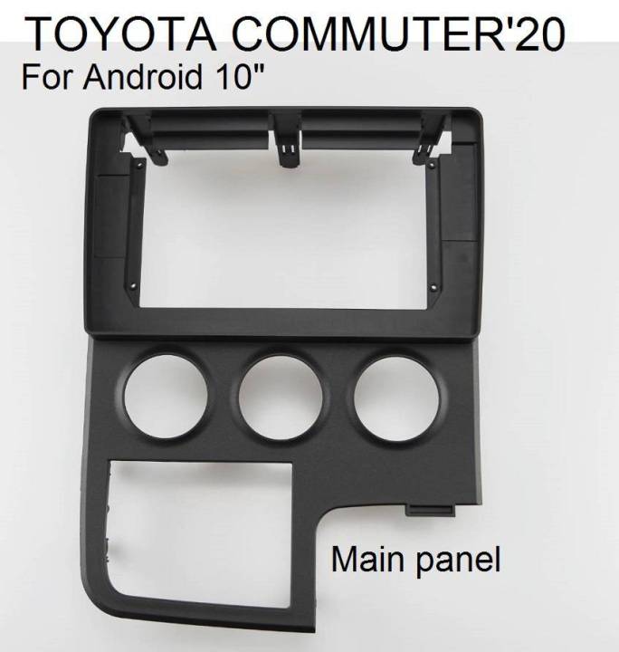 หน้ากากวิทยุ TOYOTA HIACE commuter รถตู้/MAJESTY ปี2019-2022 สำหรับเปลี่ยนจอ Android 10