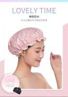 หมวก&amp;lt;คลุมปมอาบน้ำแฟนชี  shower cap ใช้ซ้ำ หนา ทนทาน ทนทาน