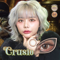 คอนแทคเลนส์ รุ่น Crusio สีเทา/ตาล Gray/Brown มีสายตาปกติ (0.00) เปลี่ยนแทนทุกเดือน