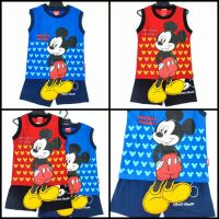 เสื้อยืดเด็ก เสื้อ+กางเกงลาย Mickey mouse มิกกี้เมาส์ (ลิขสิทธิ์)