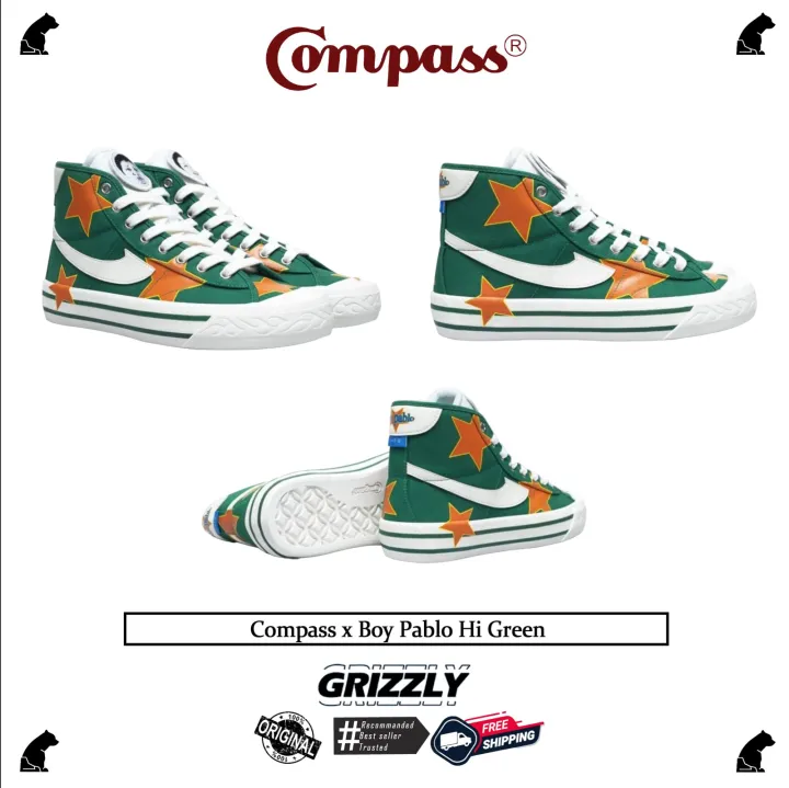 Compass x Boy Pablo Hi Green Fullset Limited Edition Lazada Indonesia