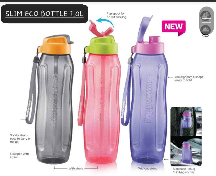 TUPPERWARE SLIM ECO BOTTLE 1.0L | Lazada