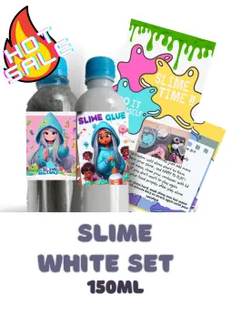 56PCS DIY Slime Kit Original Stationery Slime Kit with Activator
