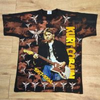 KURT COBAIN BOOTLEG OVERPRINT เสื้อวง เสื้อทัวร์ เนอร์วานา