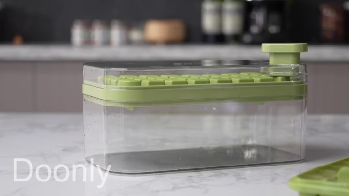 Doonly Ice Cube Tray: Lid and Bin Magic! 