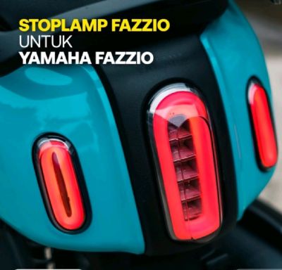 โคมไฟ Stoplam/Twilight Lamp + เบรคหลัง + สัญญาณเลี้ยวสำหรับ Yamaha Fazzio 3 In 1 JPA เดิม