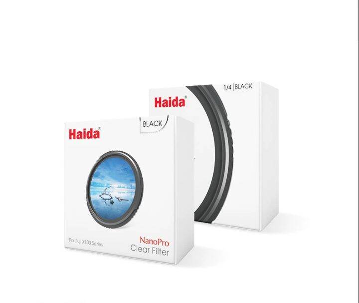Haida Black Mist 1/4 Filter, Clear Protective UV Filter, Lens Hood for Fujifilm X100 Series