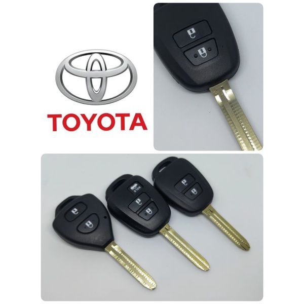 กรอบกุญแจtoyota-vios-yaris-ativ-2ปุ่ม-3ปุ่ม-งานสวย-เหมือนของเดิมจากศูนย์