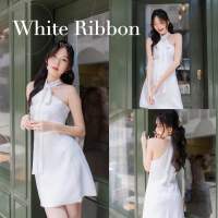 ?WHITE RIBBON DRESS?