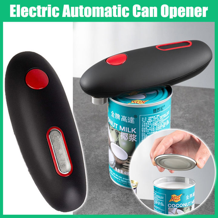 Electric Can Opener Heavy-Duty Automatic Jar with Stainless Steel